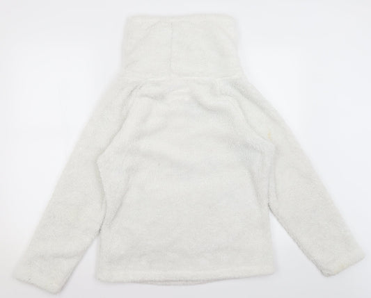 F&F Womens White Pullover Jumper Size S