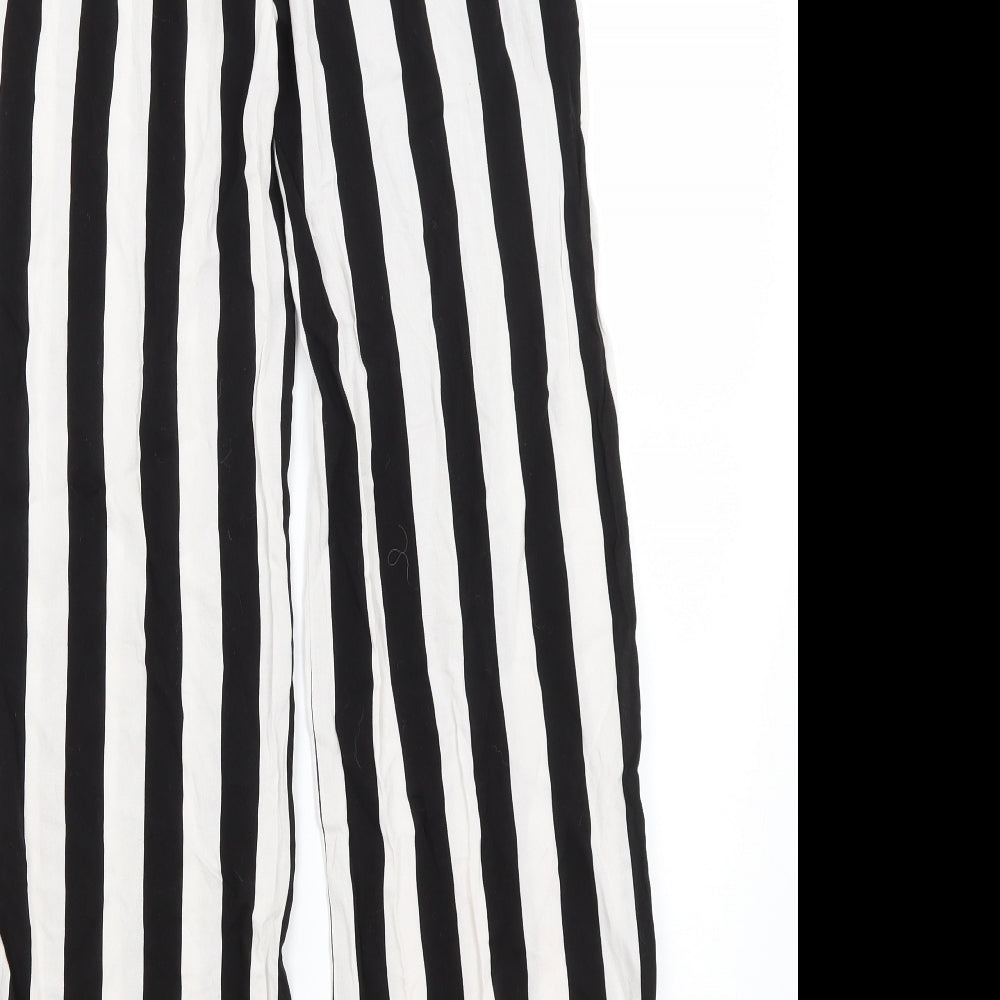 Womens UK Size 4 Divided Regular Fit Black Trousers