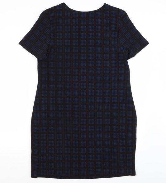 Peacocks Womens Black Houndstooth Pencil Dress Size 12