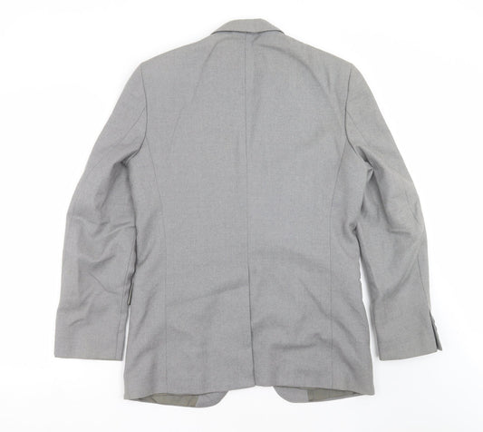 Mens UK Size 38 Burton Regular Grey Suit Jacket