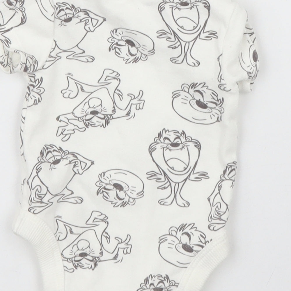 George Baby White Babygrow One-Piece Size 0-3 Months