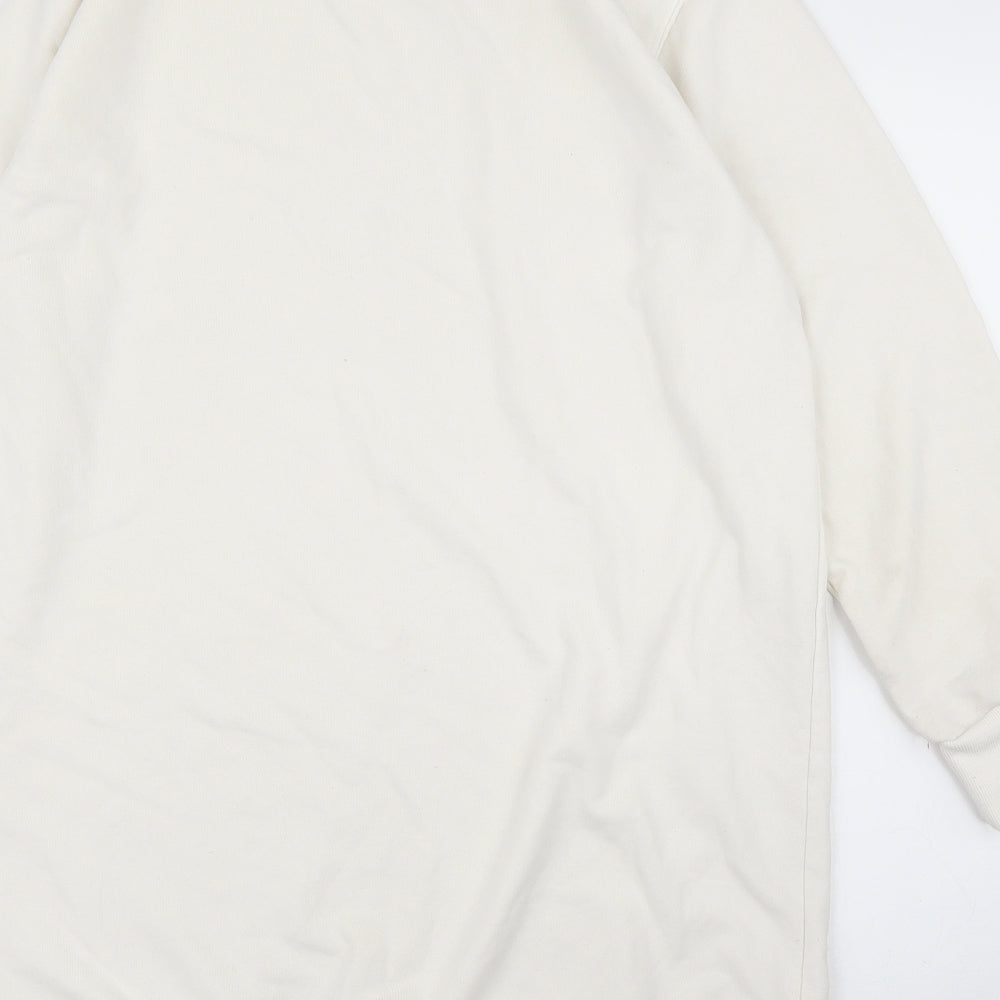 Womens UK Size M H&M White Pullover Jumper