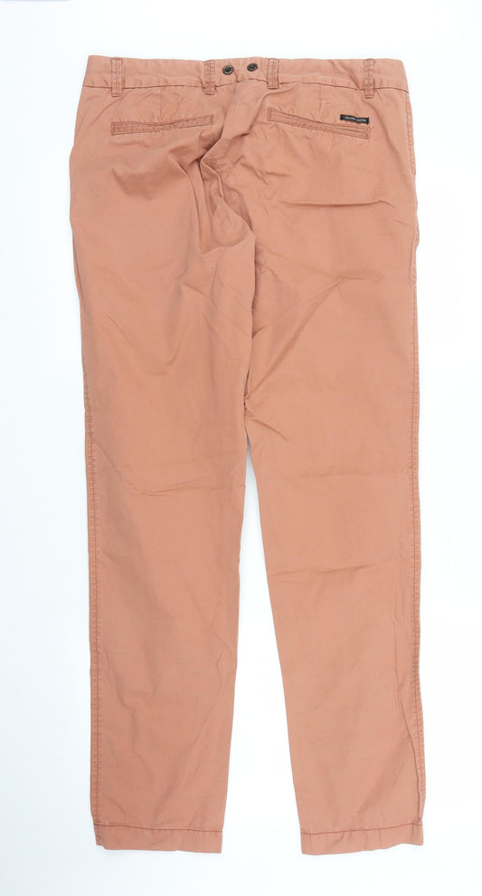 Maison Scotch Mens Pink Chino Trousers Size 29 in L32 in