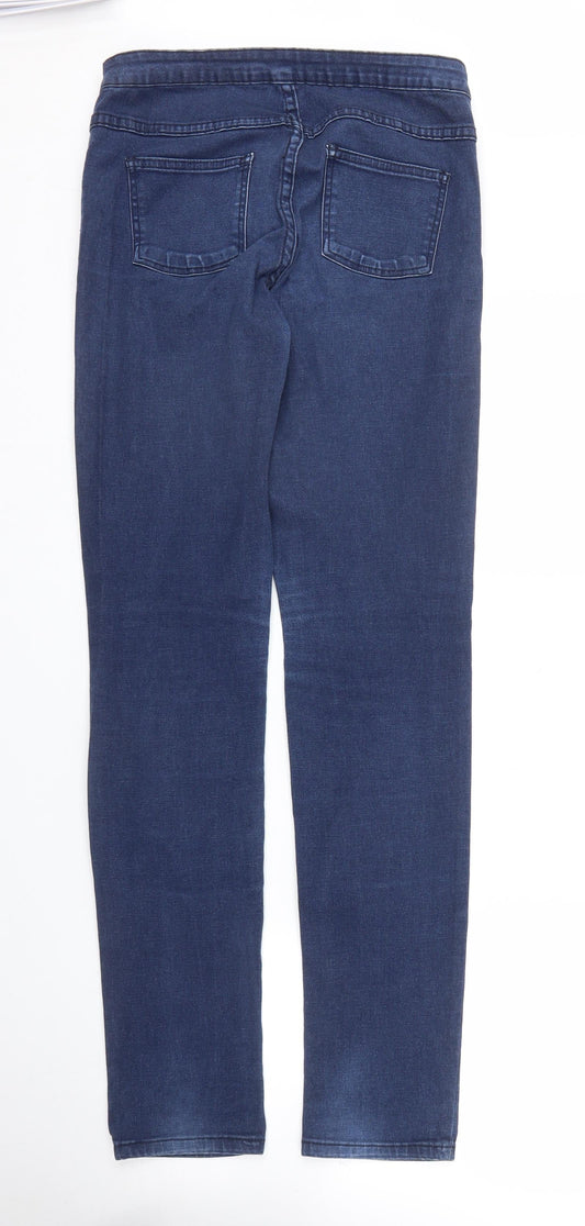 Womens UK Size L VILA Regular Fit Skinny Blue Jeans