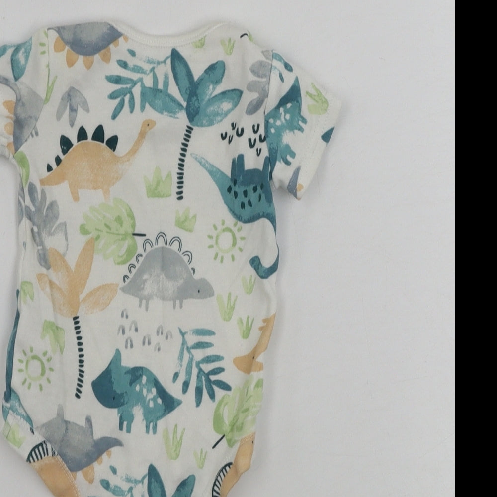 TU Boys White Babygrow One-Piece Size Newborn