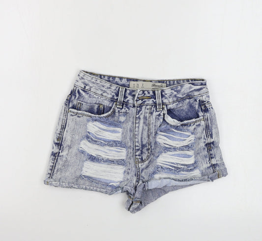 Womens UK Size 6 denim co Regular Fit Cut-Off Shorts