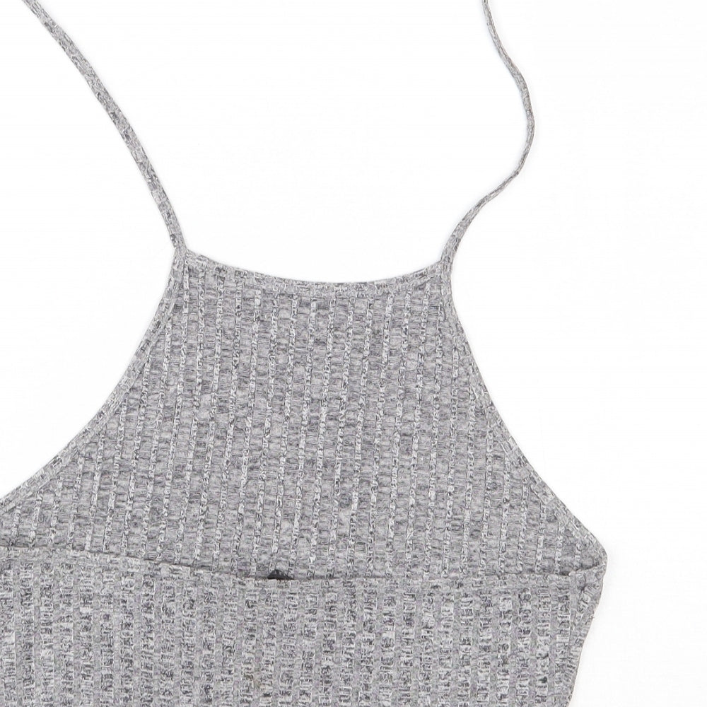 SheIn Womens Grey Basic Tank Size M