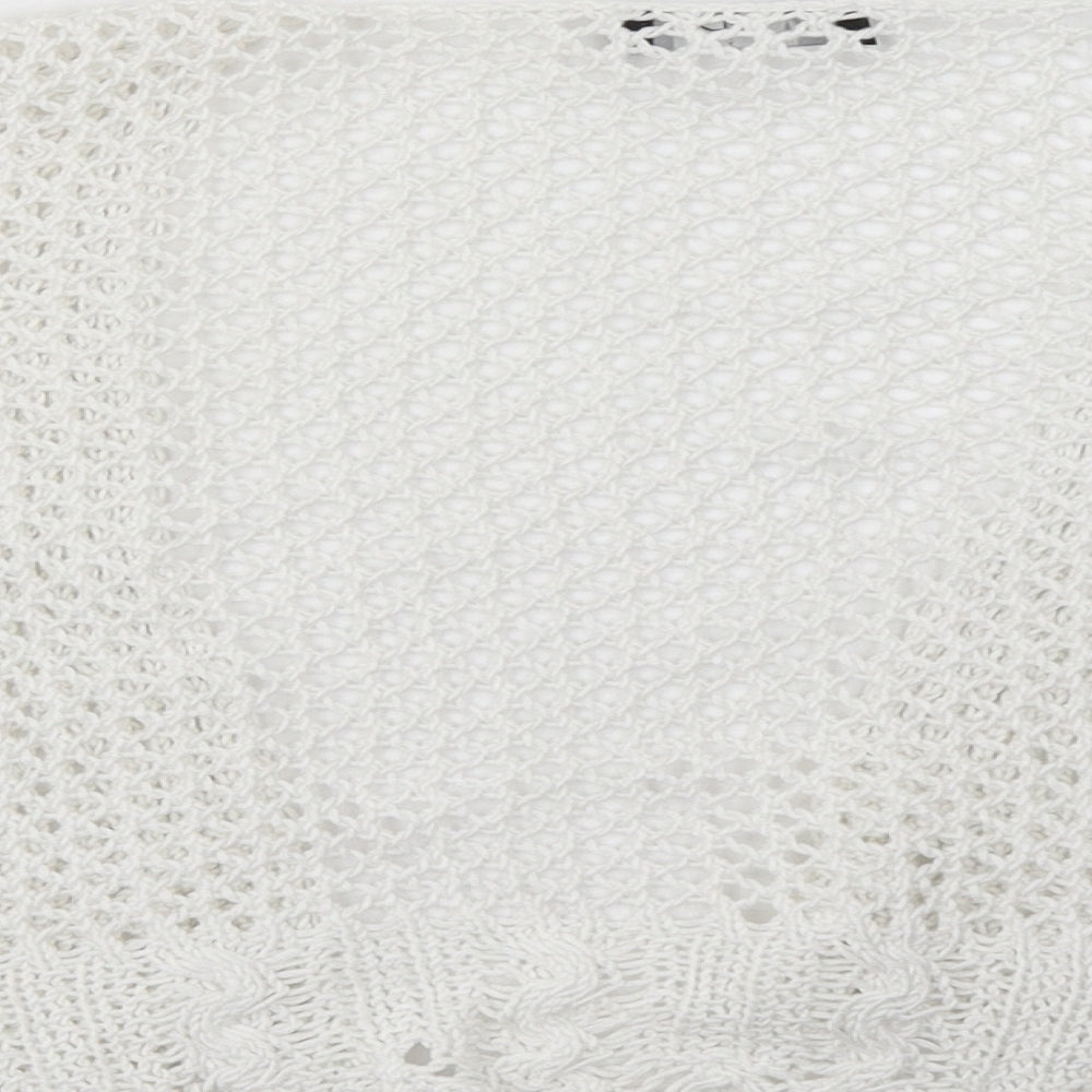Brand and care label for George women’s white cardigan jumper, size UK 12