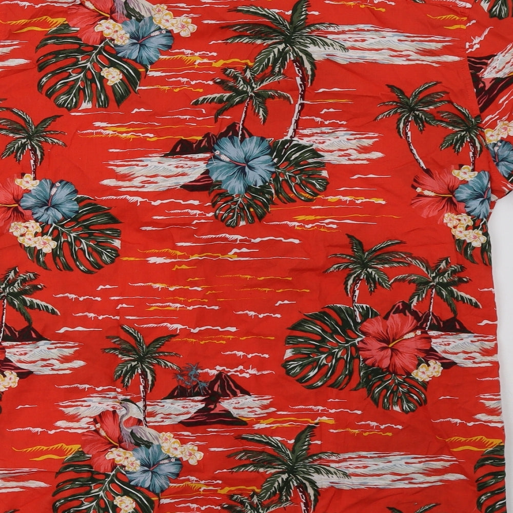 Primark Mens Red Polo Size L