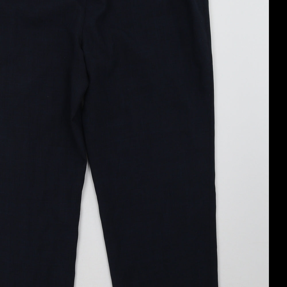Womens UK Size 20 Marks and Spencer Regular Fit Blue Trousers