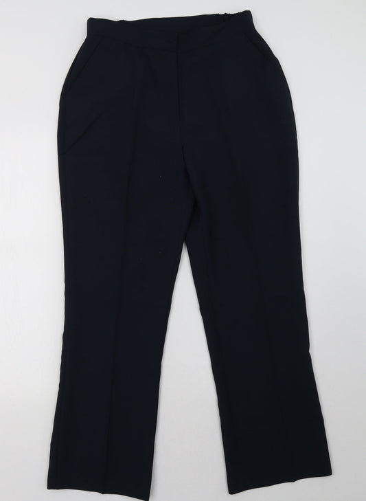 Womens UK Size 12 Damart Regular Fit Blue Trousers