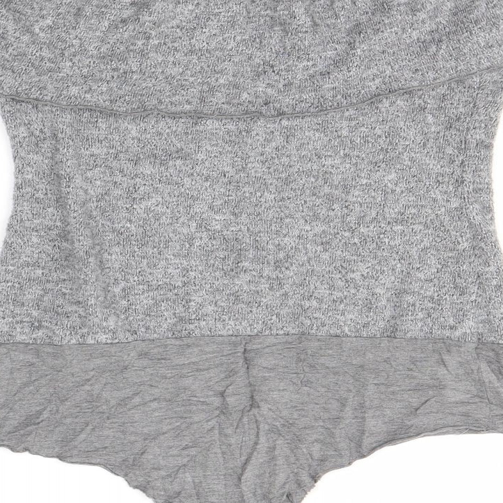 Zara Womens Grey   Bodysuit One-Piece Size S