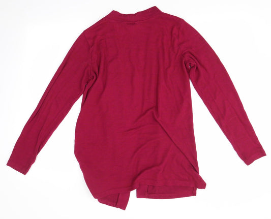 Back view of Nutmeg women’s pink cardigan jumper, size UK 10