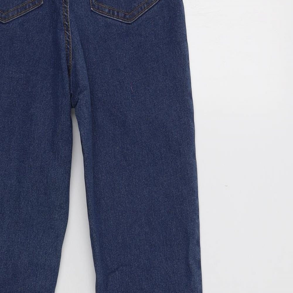 Brand and care label for Primark women’s blue skinny jeans, size UK 8, 29-inch leg