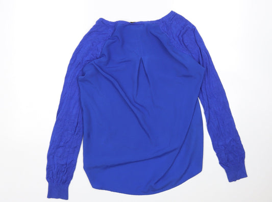 Womens UK Size S Oasis Blue Pullover Jumper