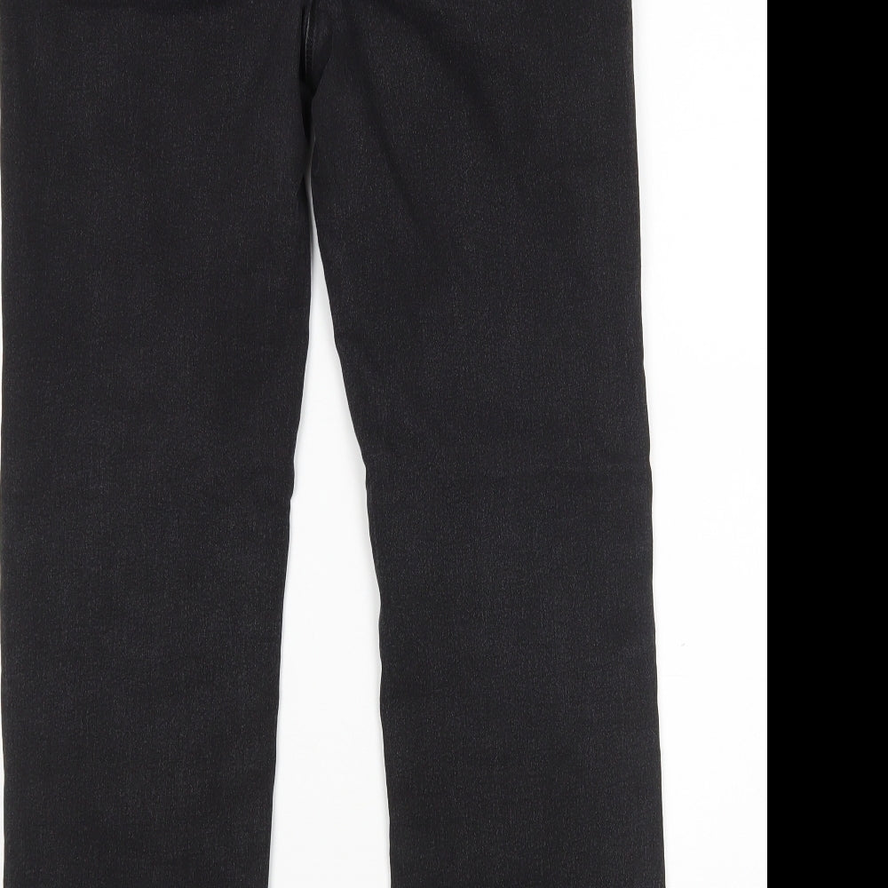 Prewron Womens Black Straight Jeans Size 12 L28 in