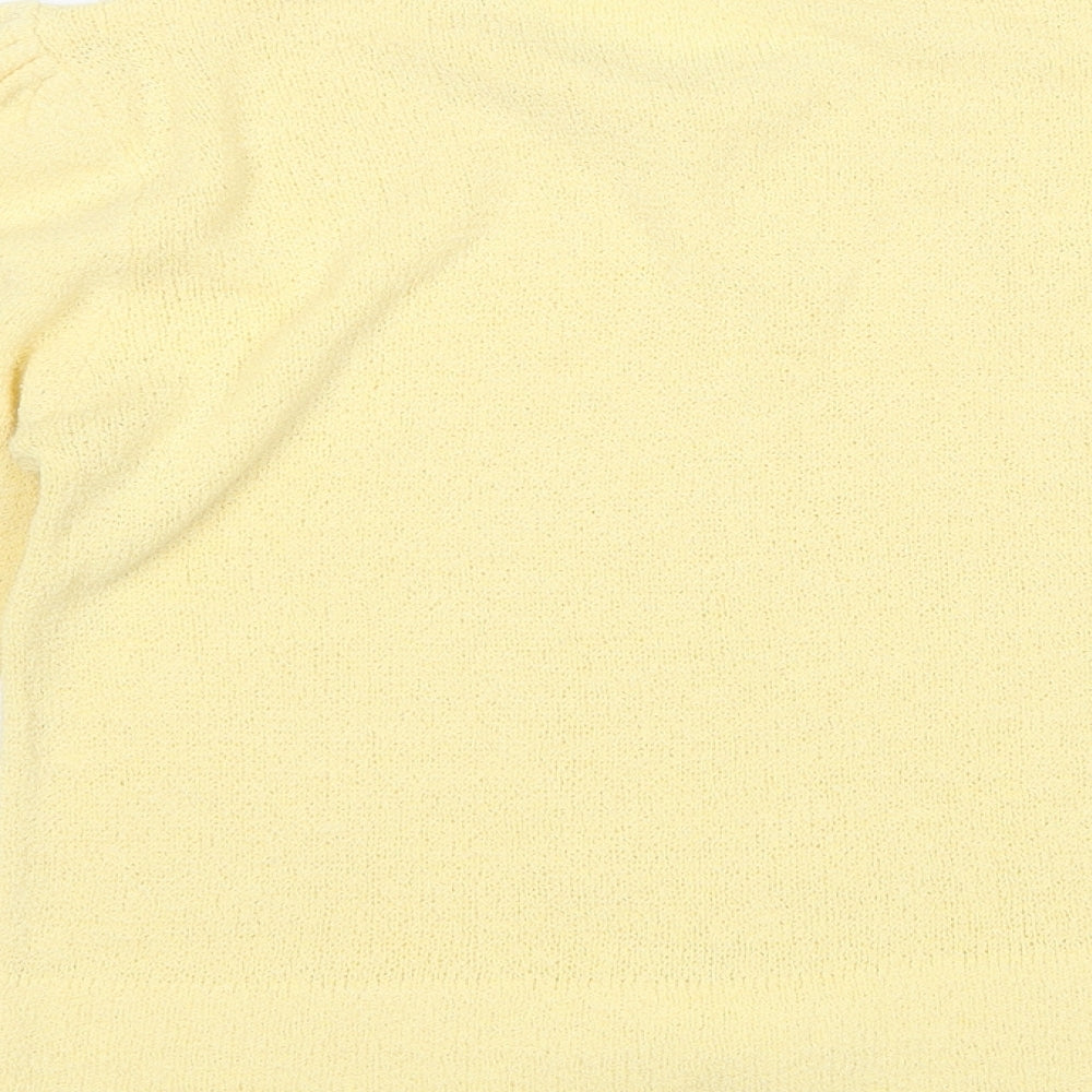 Womens UK Size 12 Your Sixth Sense Yellow Pullover Jumper