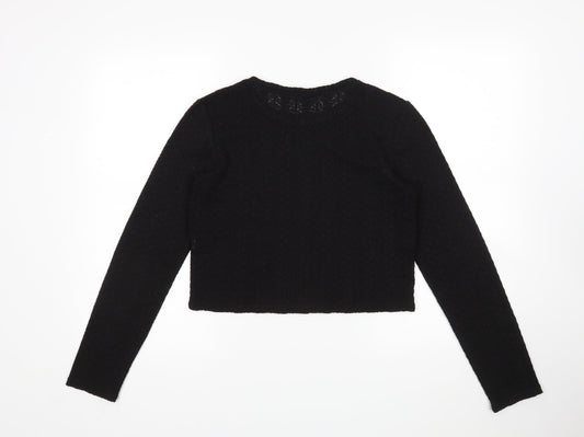 Womens UK Size M Zara Black Pullover Jumper