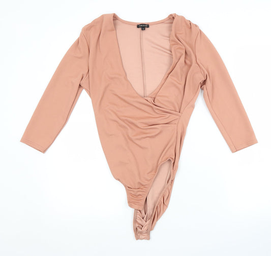 Womens UK Size 10 River Island One-Piece Pink Unitard