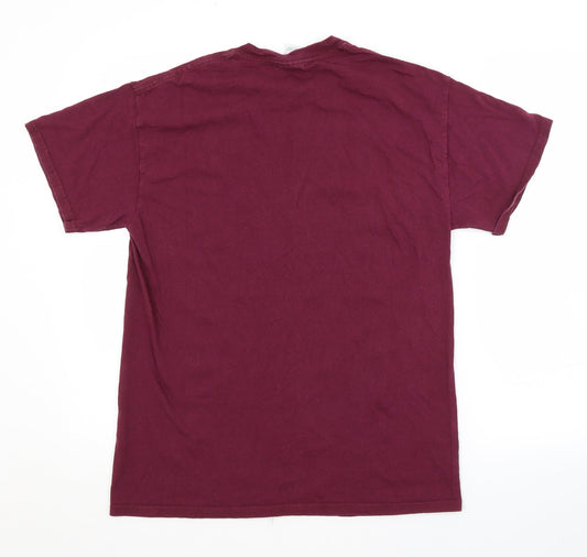 Mens UK Size M Gildan Purple T-Shirt