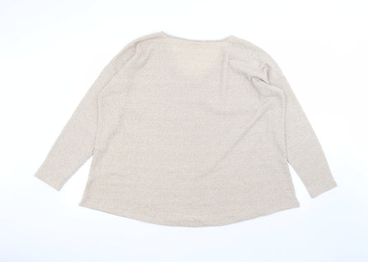 Womens UK Size 14 PEP&CO Pink Pullover Jumper