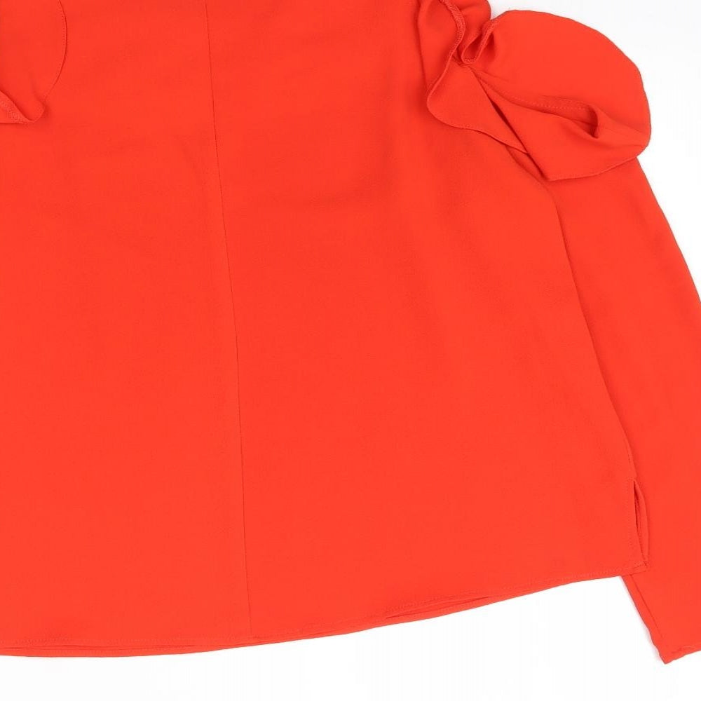 Matalan Womens Red Basic Blouse Size 12
