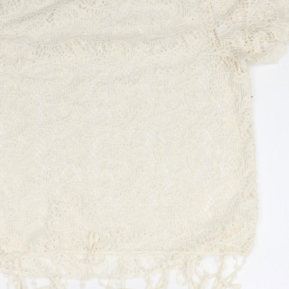 George Womens Ivory Basic Blouse Size L