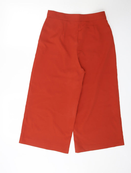 Womens UK Size 12 New Look Regular Fit Orange Trousers