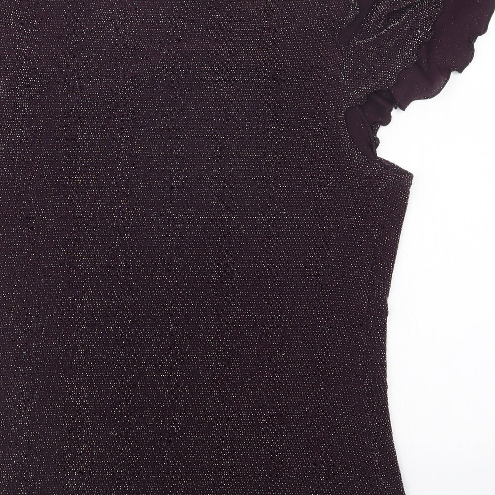 Matalan Womens Purple Basic Blouse Size 14