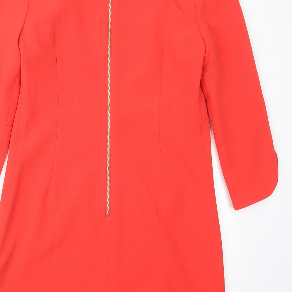 Vince Camuto Womens Red Shirt Dress Size 12
