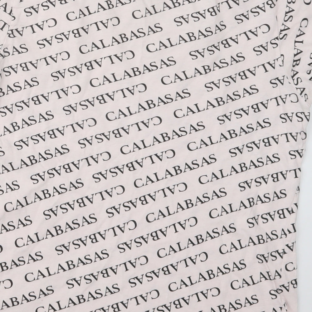 Primark Womens Pink Geometric Basic T-Shirt Size 10