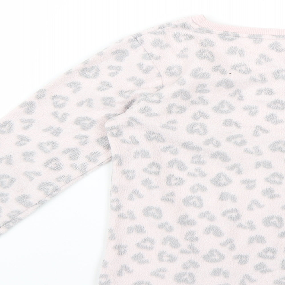 F&F Girls Multicoloured Animal Print Top Pyjama Top Size 7-8 Years