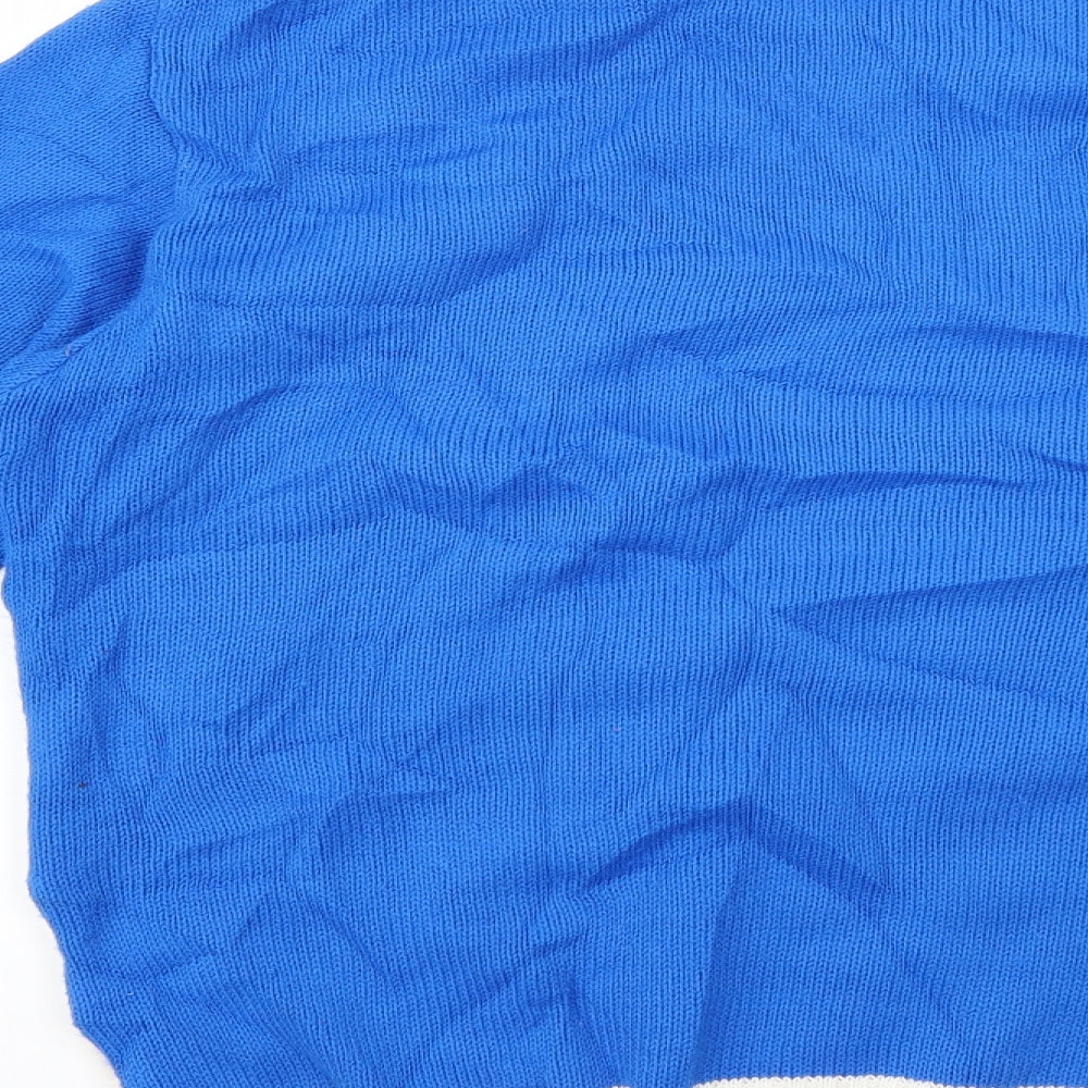 xitied Mens Multicoloured Geometric Pullover Jumper Size L