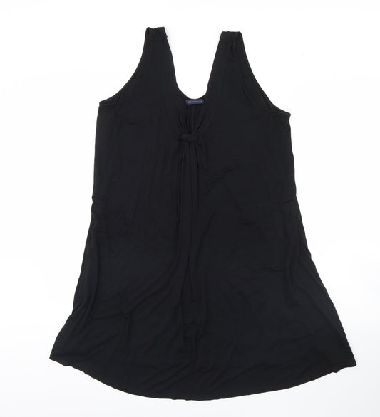 Additional front view of Marks & Spencer women’s black shift, size UK 14