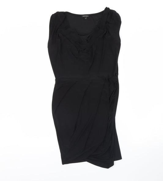 Additional front view of River Island women’s black mini, size UK 10