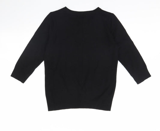 Womens UK Size 14 Redherring Black Pullover Jumper