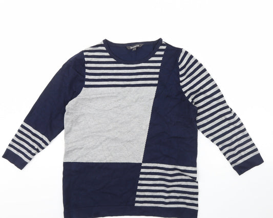 Womens UK Size 12 Bonmarche Blue Pullover Jumper