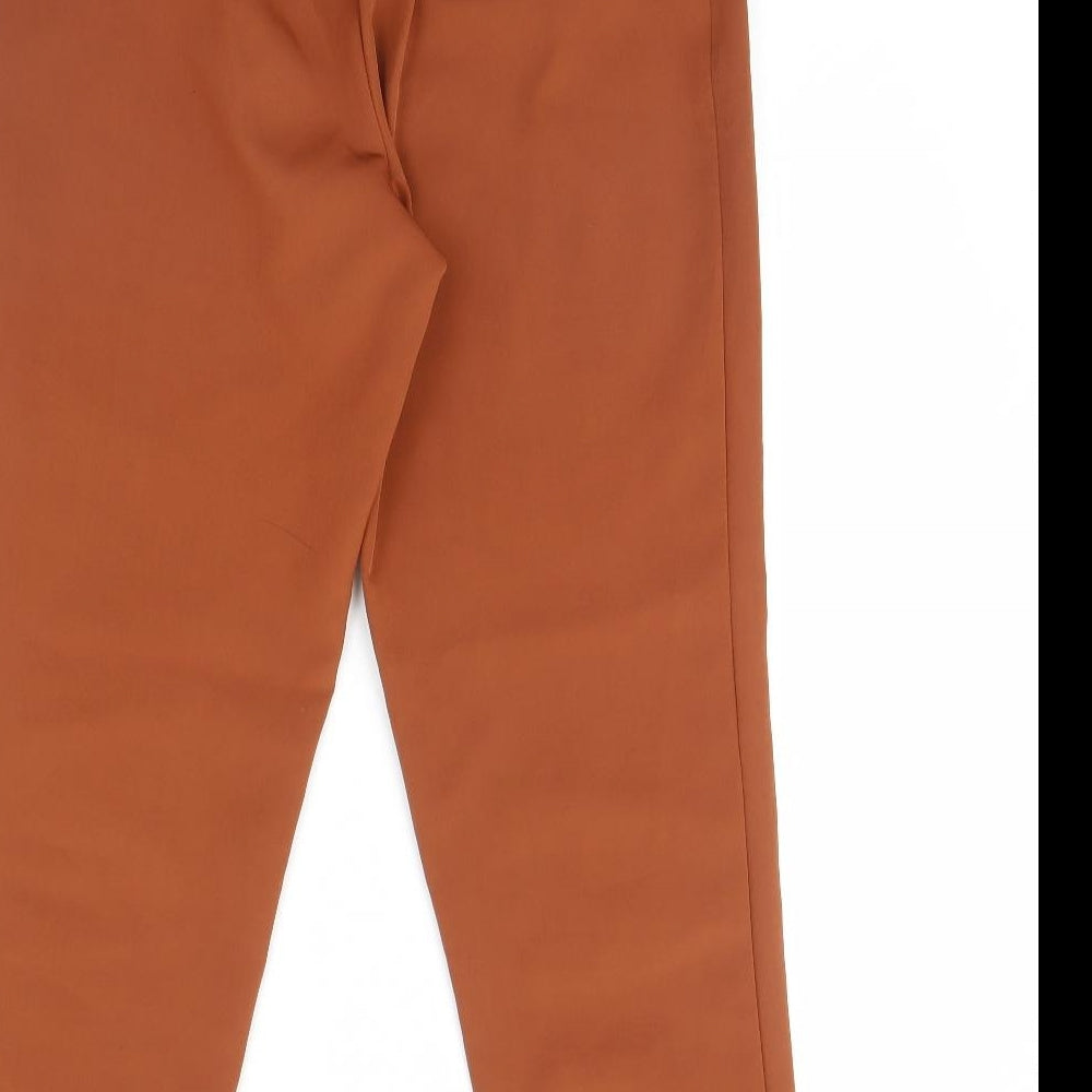 Primark Womens Brown Trousers Size 10 L28 in