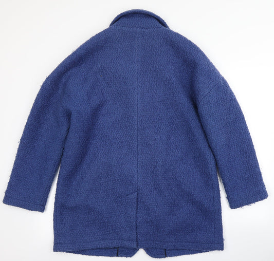 Peacocks Womens Blue Overcoat Coat Size 12