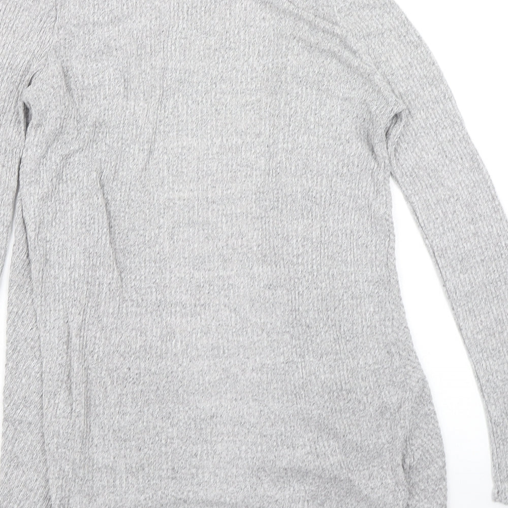 Womens UK Size 12 New Look Grey Cardigan Jumper