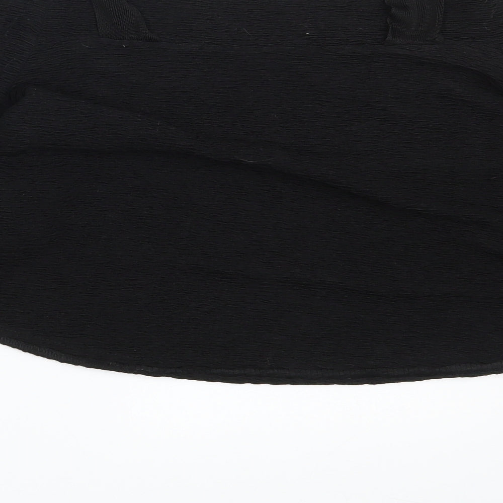 Womens UK Size One Size Zara Black Cropped Tank