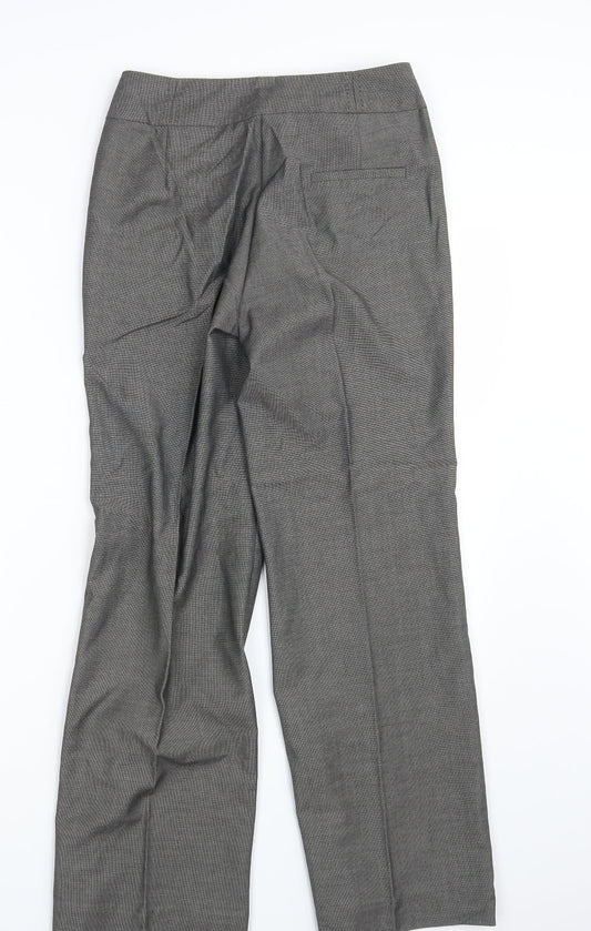 Womens UK Size 8 M&S Regular Fit Dress Pants Grey Trousers