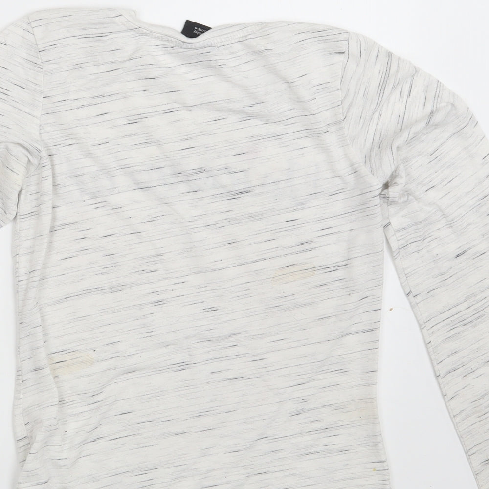 Primark Girls White Spotted Pullover Sweatshirt Size 12-13 Years - Unicorn