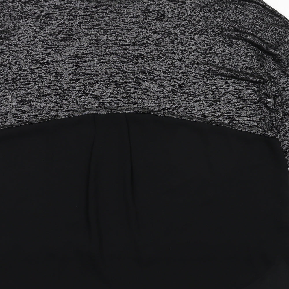 Paraphrase Womens Grey Jersey Basic Blouse Size 16