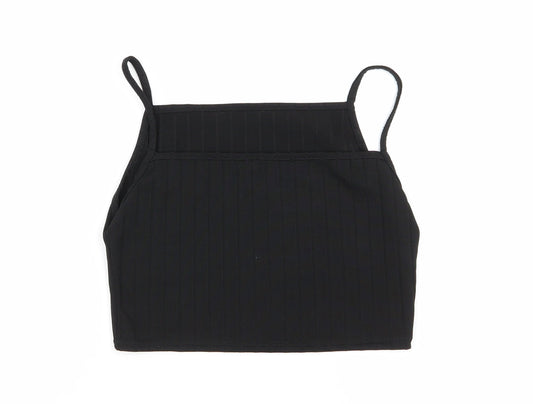 Boohoo Womens Black Camisole Tank Size 10 - crop top