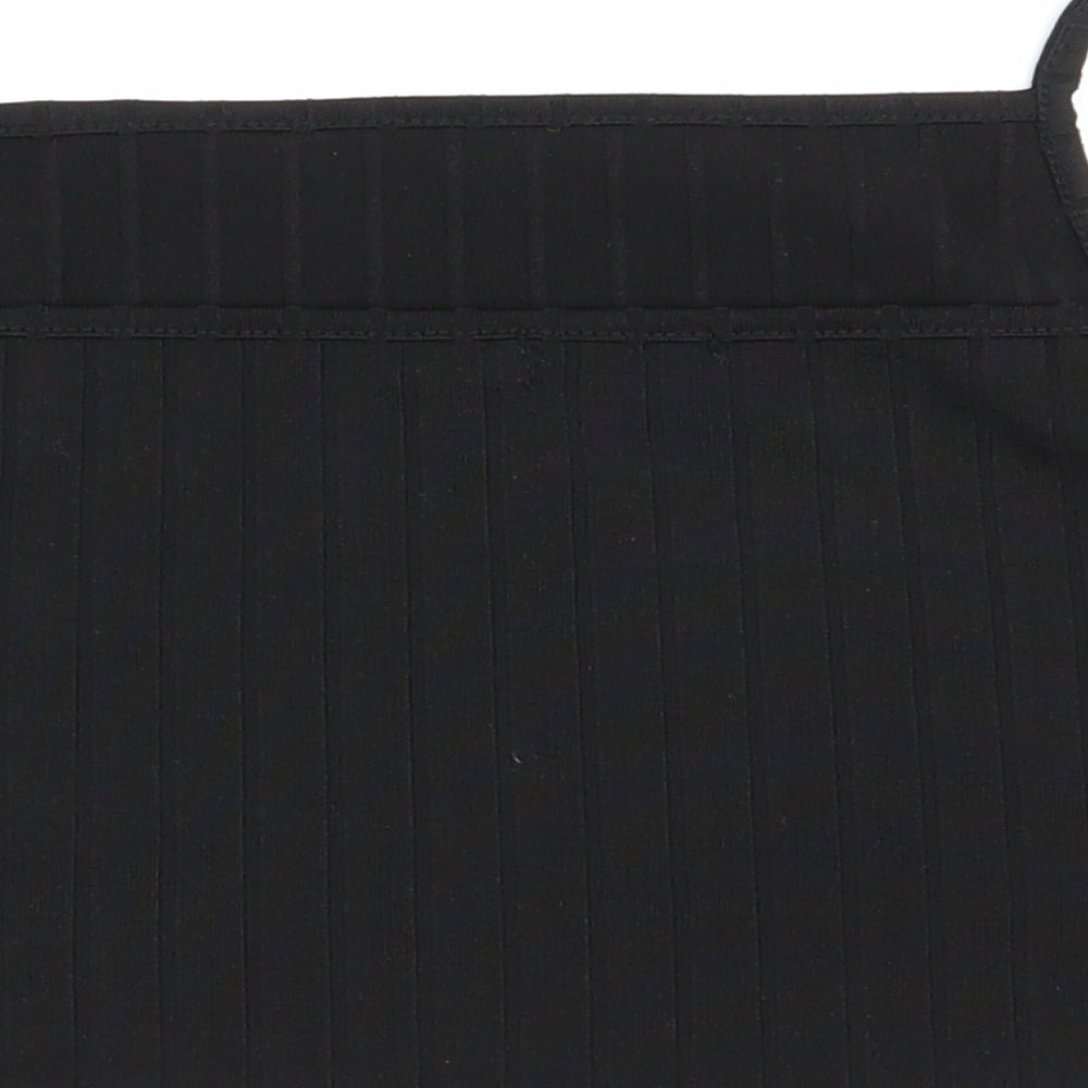 Boohoo Womens Black Camisole Tank Size 10 - crop top