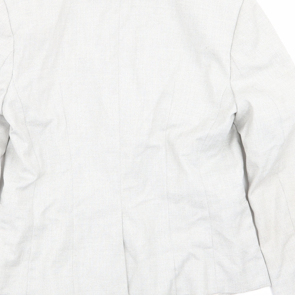 H&M Womens Grey Jacket Blazer Size 10