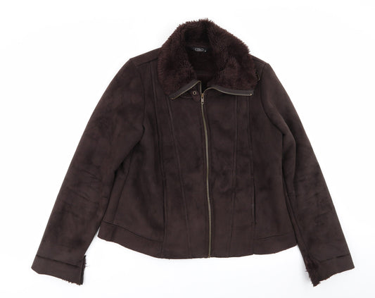 Womens UK Size 16 BM Brown Jacket