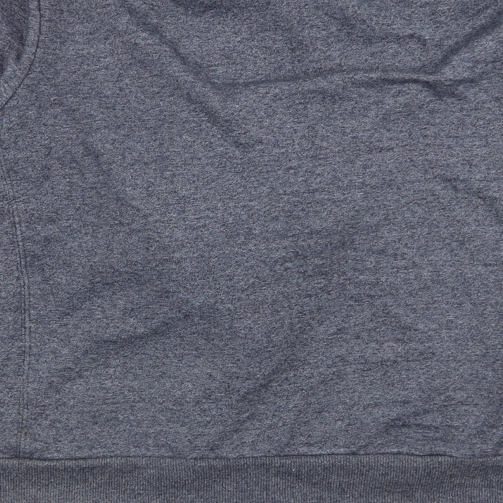 Brand and care label for Asda George men’s blue full zip jumper, size M