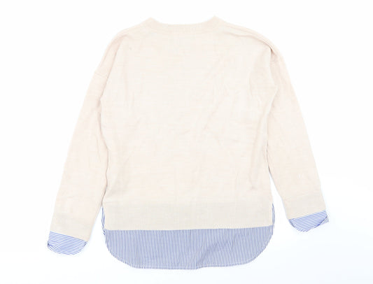 Primark Womens Beige Pullover Jumper Size 6